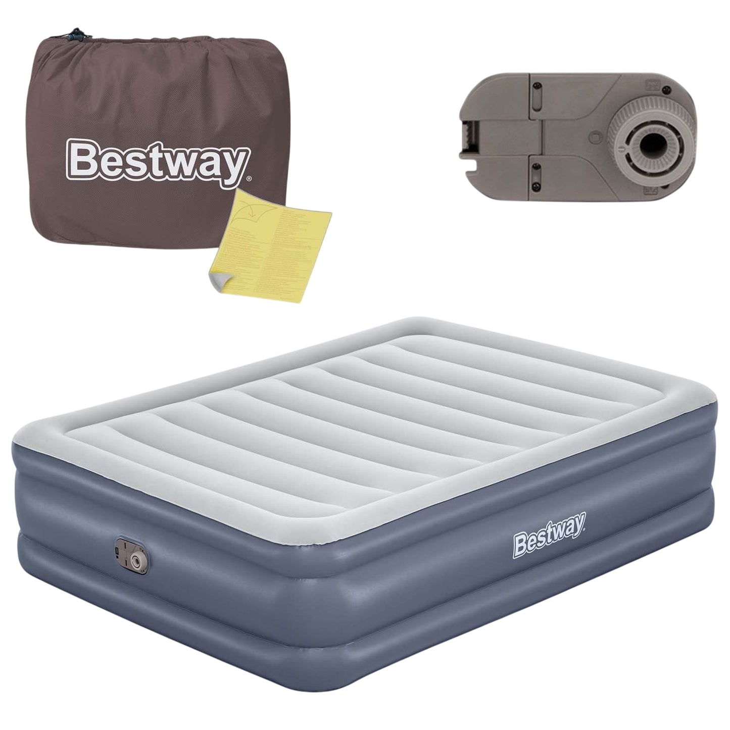 Inflatable mattress 203x152x51 cm with built-in electric pump Bestway 6713I