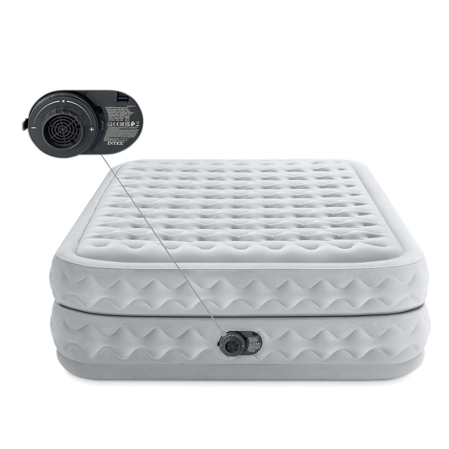 Inflatable mattress 203x152x51cm with built-in electric pump INTEX 64490ND