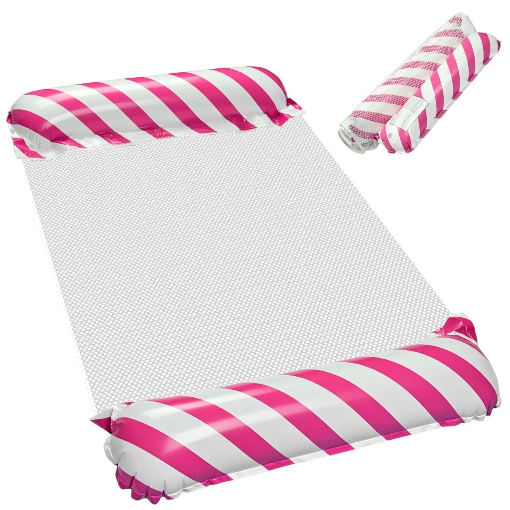 Inflatable mattress swimming chair pink