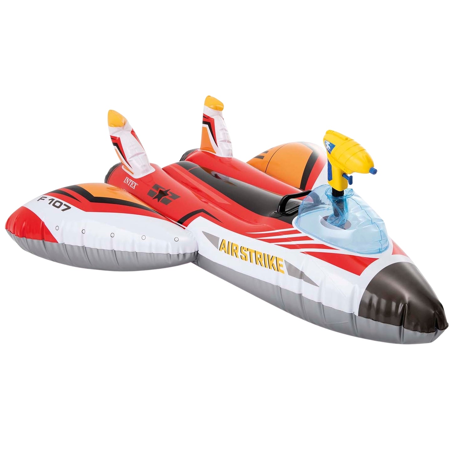 Inflatable plane with a water gun, red INTEX 57536