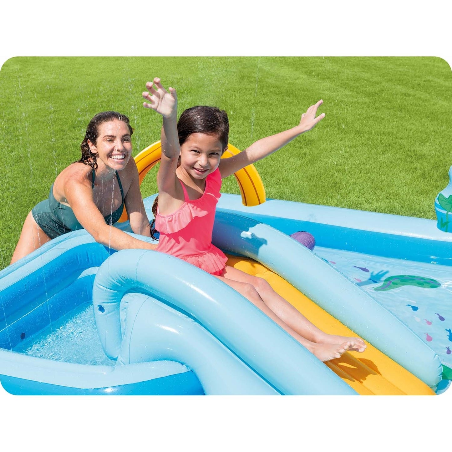 Inflatable playground Jungle 244 x 198 x 71 cm Intex 57161
