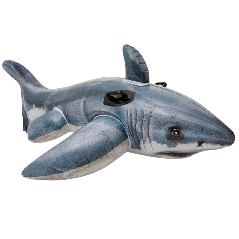 Inflatable shark mattress for swimming