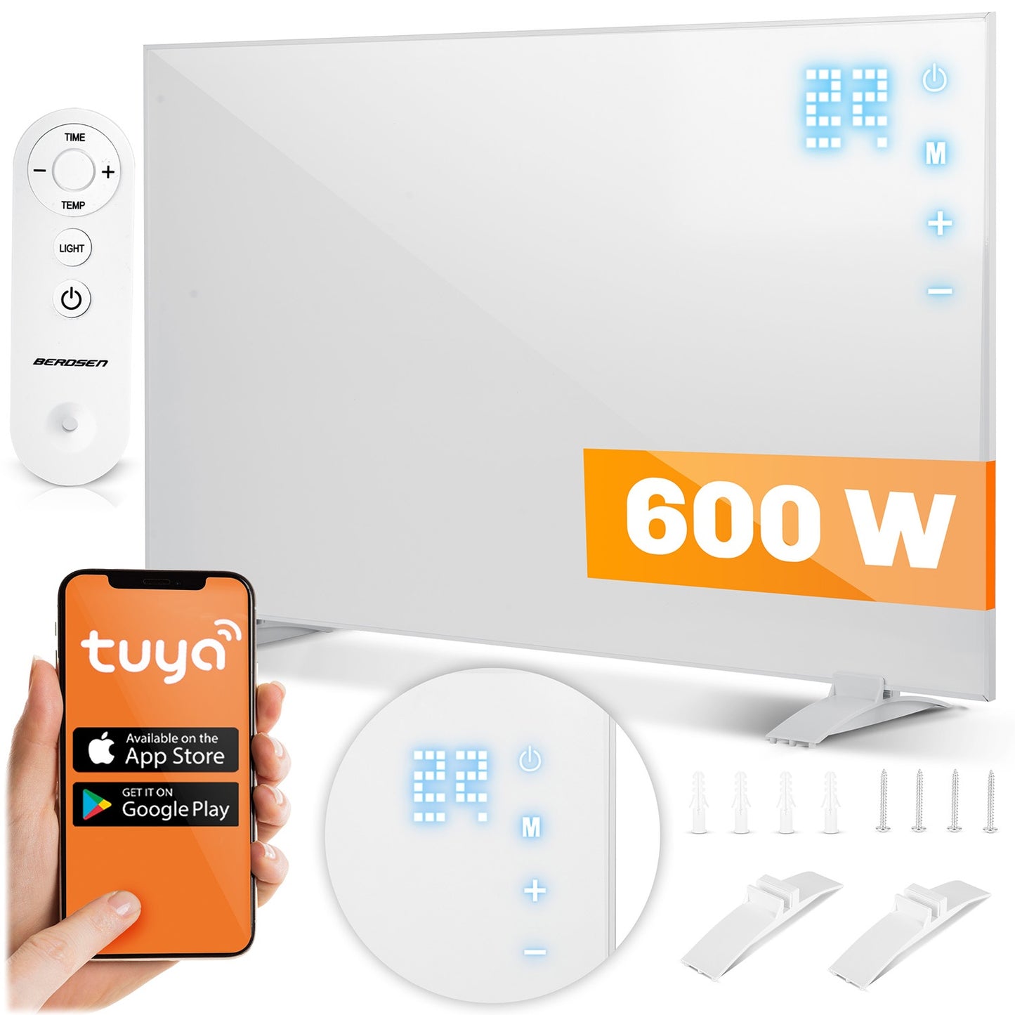 Infrared heater 600W Berdsen BD-981 WiFi remote control app