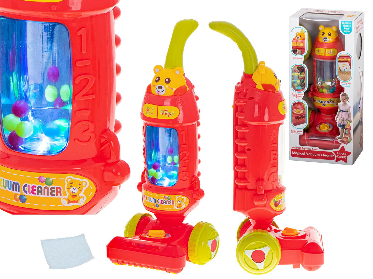 Interactive baby hoover with sound raspberry