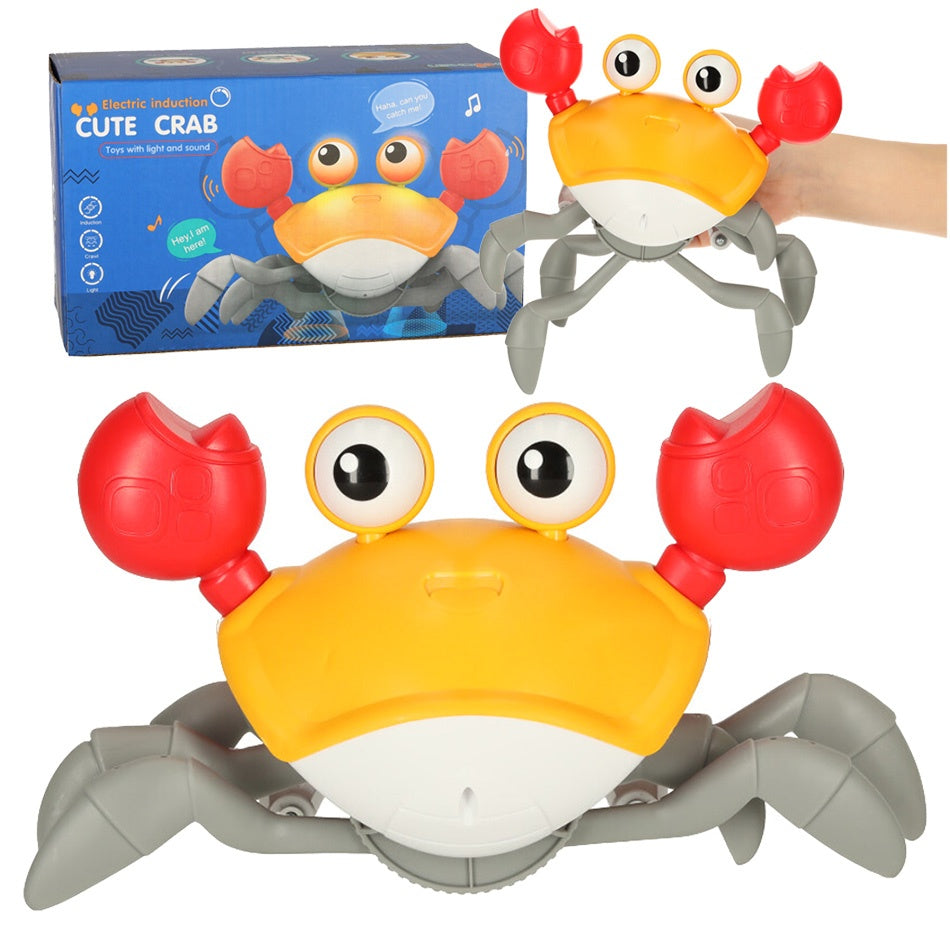 Interactive crab crawler with sound yellow