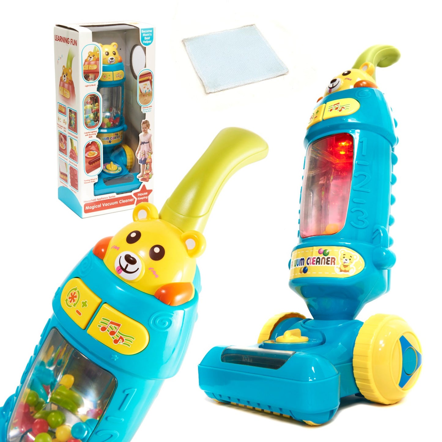Interactive hoover for children with sound