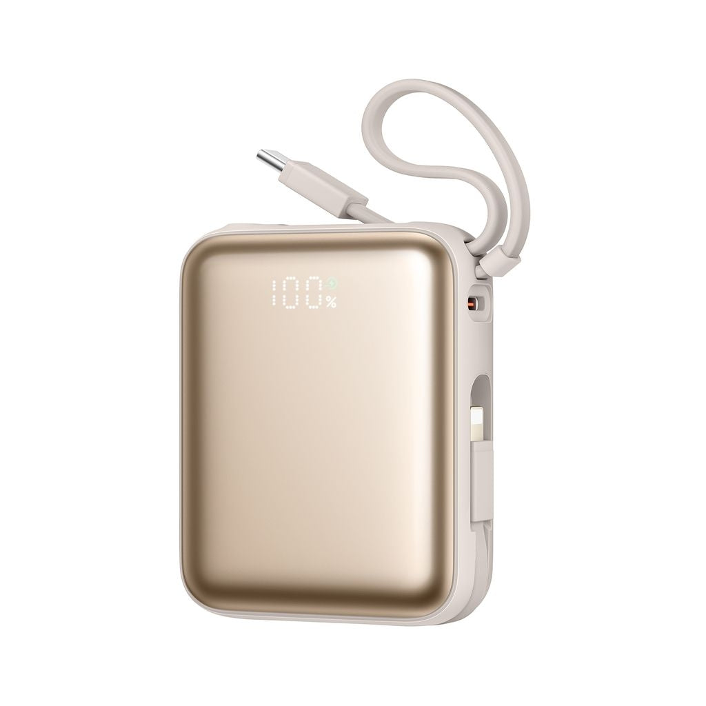 Joyroom 22.5W Powerbank 10000mAh Fast Charging with Dual Cables - Titanium