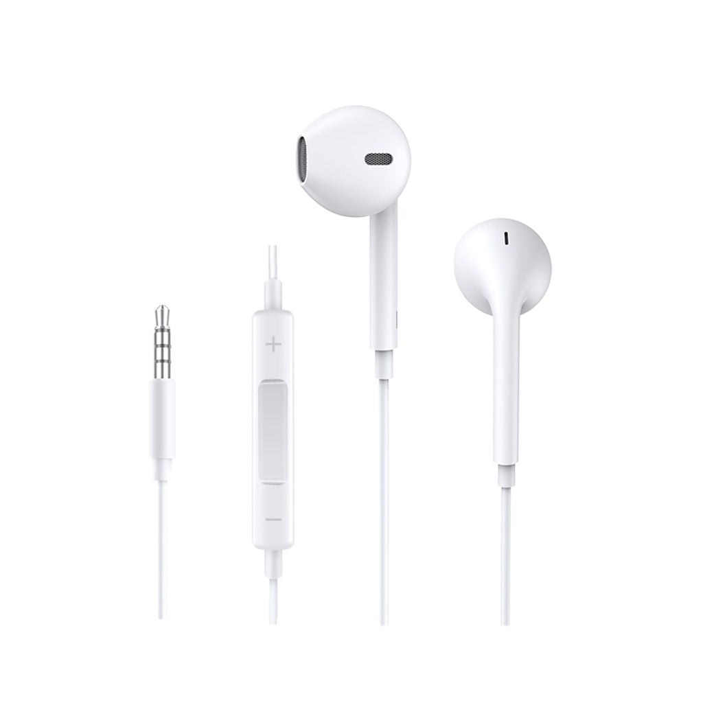 Joyroom 3.5mm Wired Headphones Half In-Ear - White