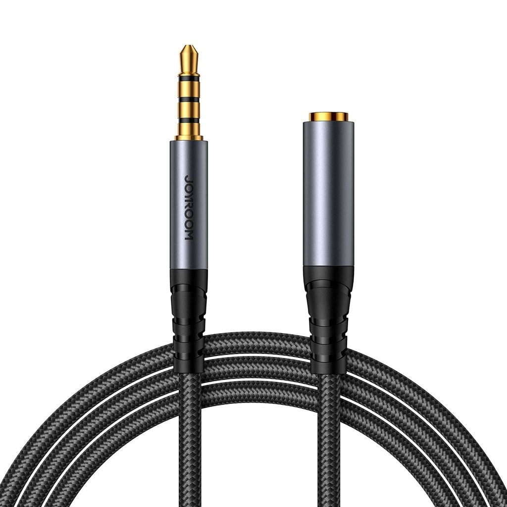 Joyroom AUX Audio Extension Cable 3.5mm Male to 3.5mm Female, 1.2m - Black