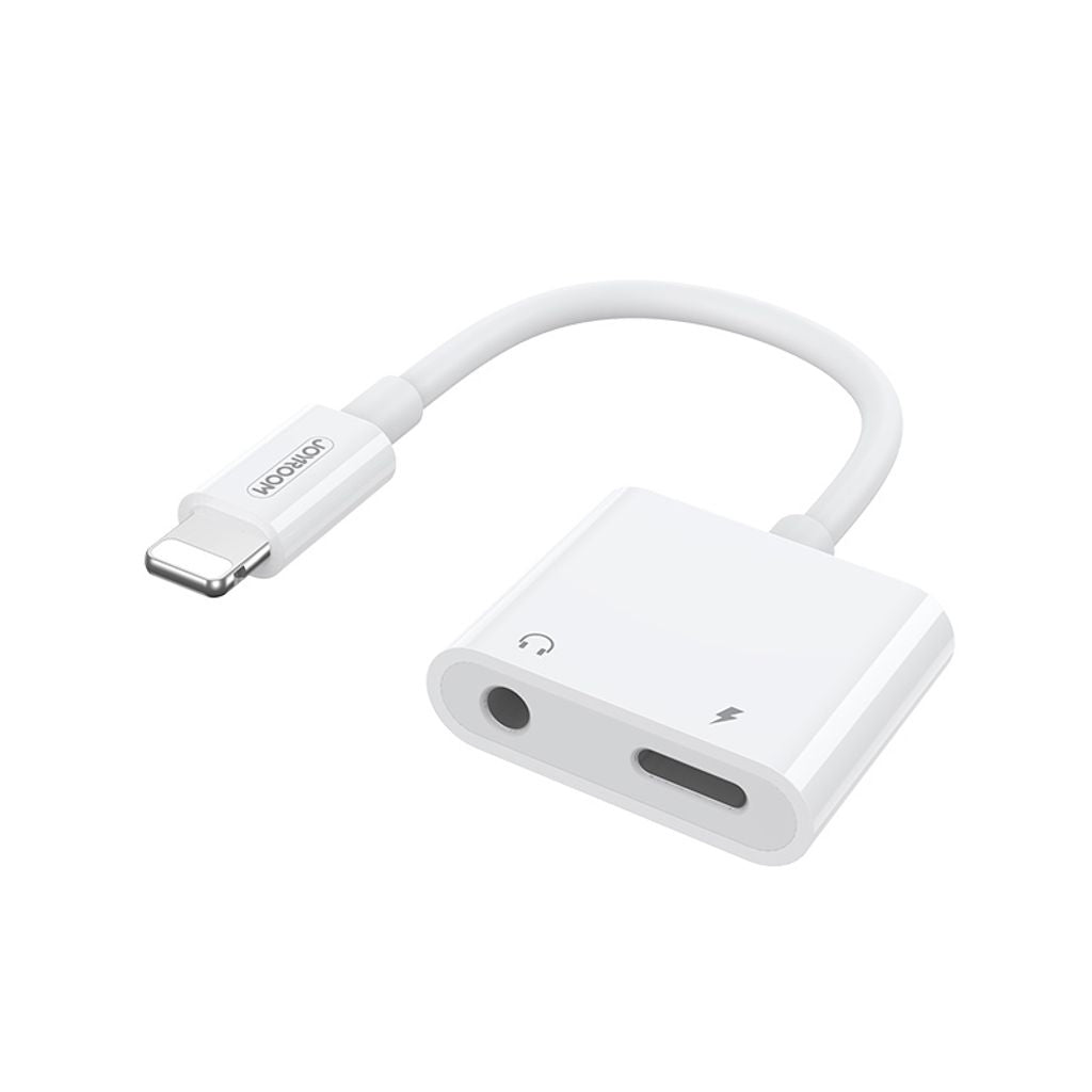 Joyroom Audio Adapter Lightning to Lightning & 3.5 mm AUX - White