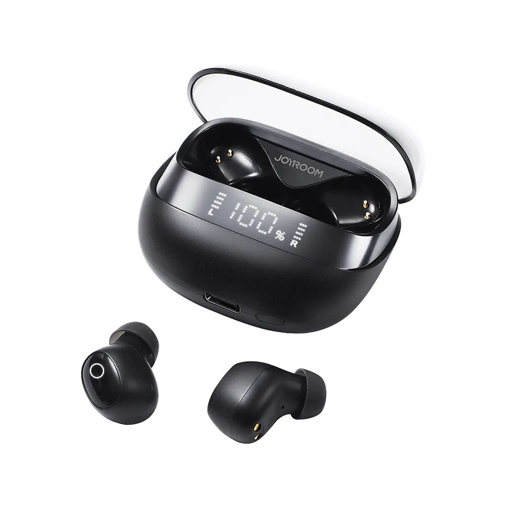 Joyroom Earbuds Wireless headphones with screen, Bluetooth 5.3 - Black