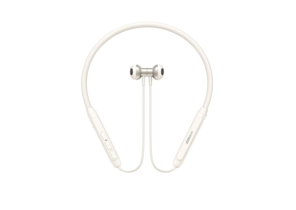 Joyroom Magnetic Bluetooth Headphones Sport Neckband Earplugs 14.2mm - White