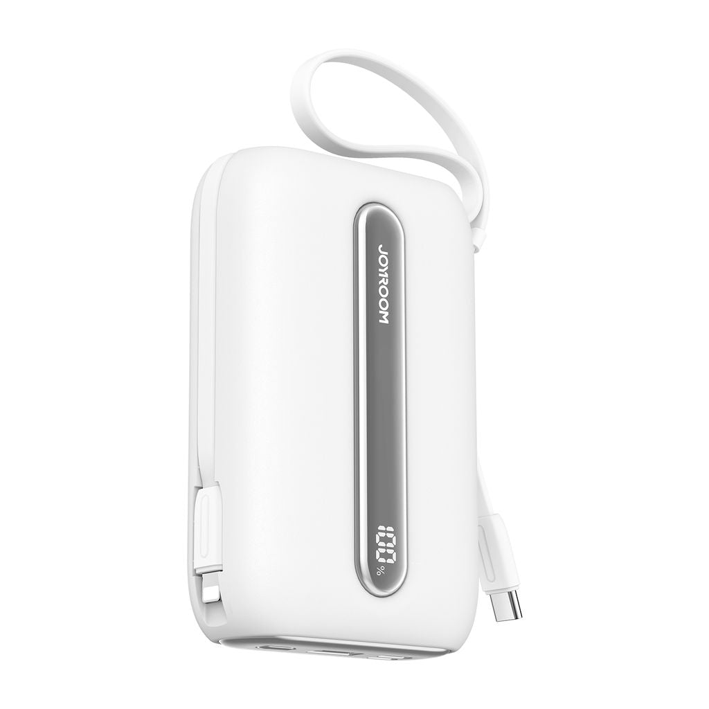 Joyroom Quick Charge 22.5W mini Powerbank with dual cables 20000mAh - White