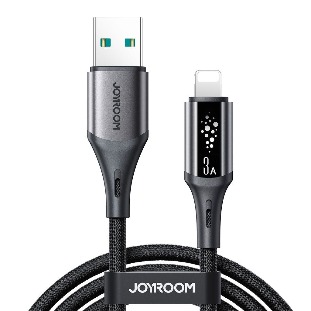 Joyroom S-A60 Snabbladdningskabel Usb-A till Lightning 3A – 1,2 M, Svart