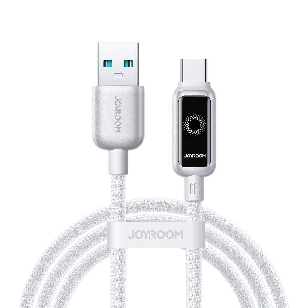 Joyroom USB-A to USB-C Fast Charging Data Cable 66W, 1.2m - White