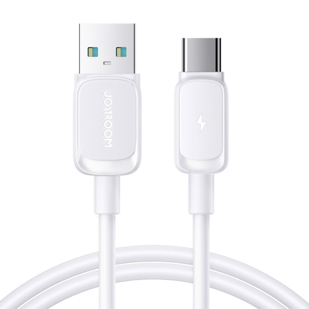 Joyroom USB-A to USB-C Fast charging cable, 3A, 1.2m - White