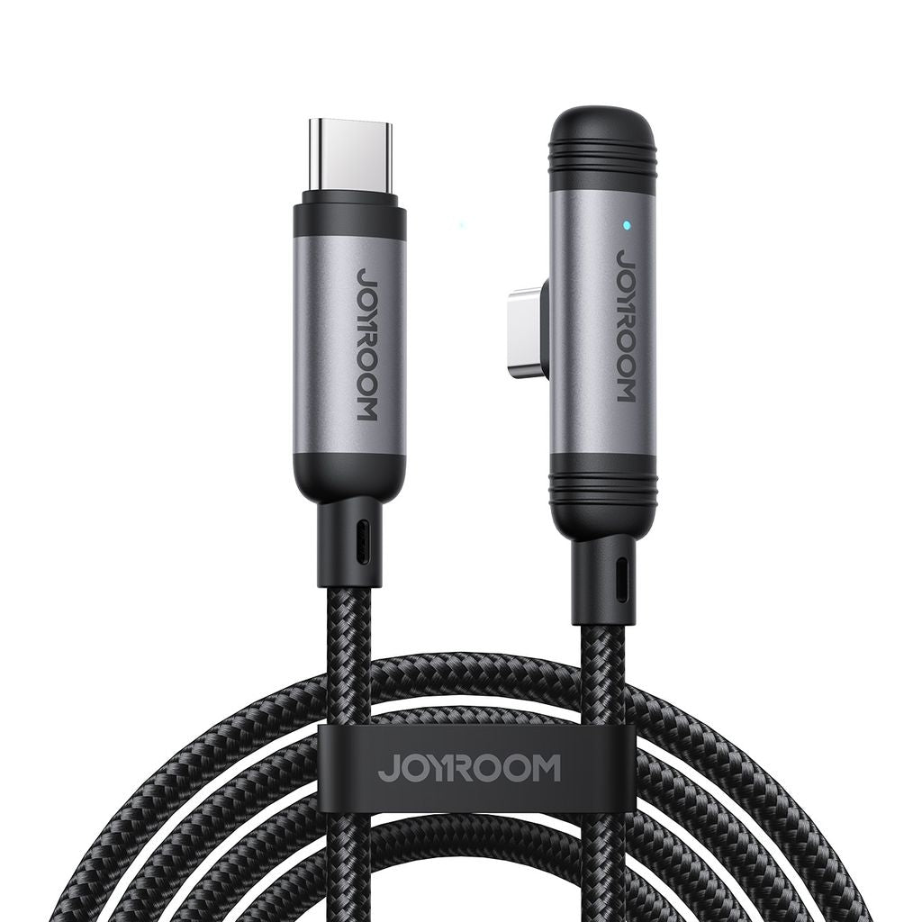 Joyroom USB-C to USB-C Angled Fast Charging Cable 60W, 1.2m - Black