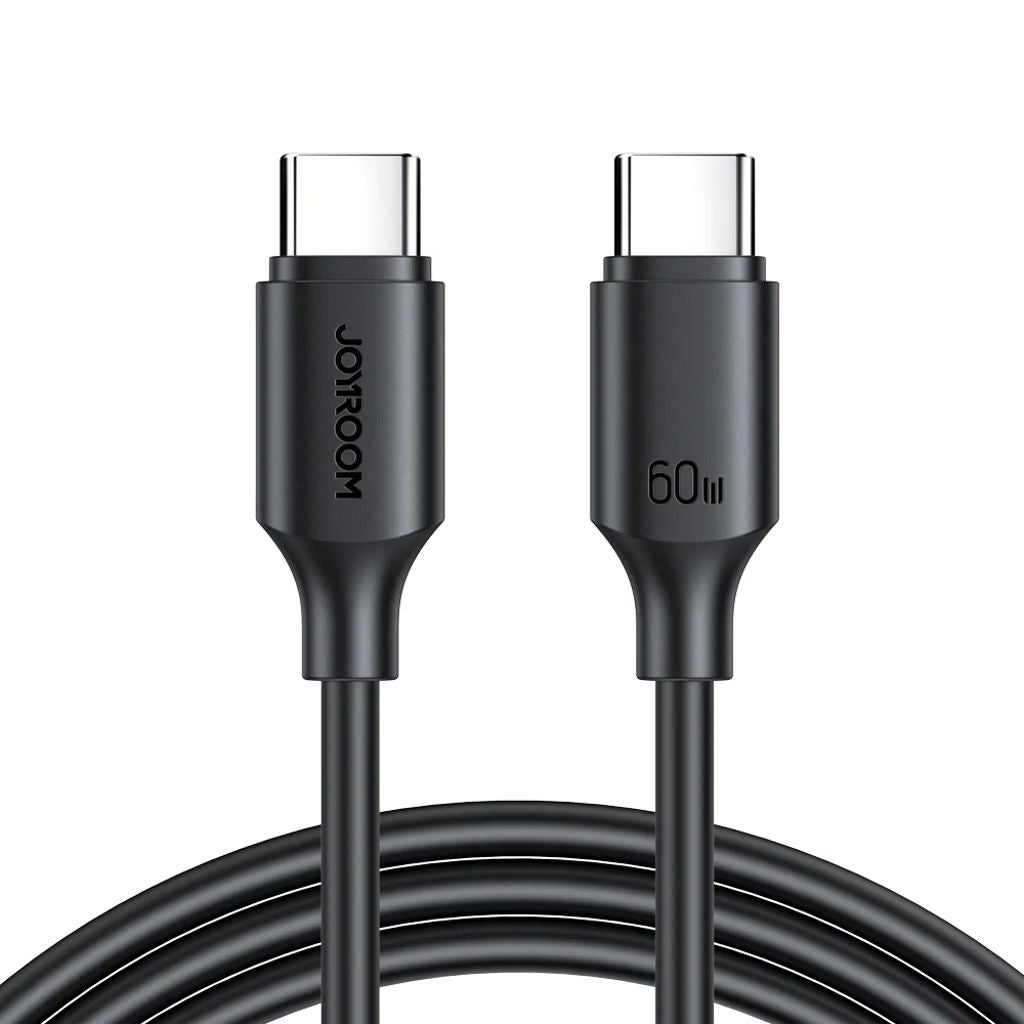 Joyroom USB-C to USB-C Fast Charging Cable, 60W, PD, 1M - Black