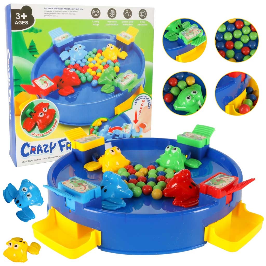 Jumping game hungry frogs 4 players