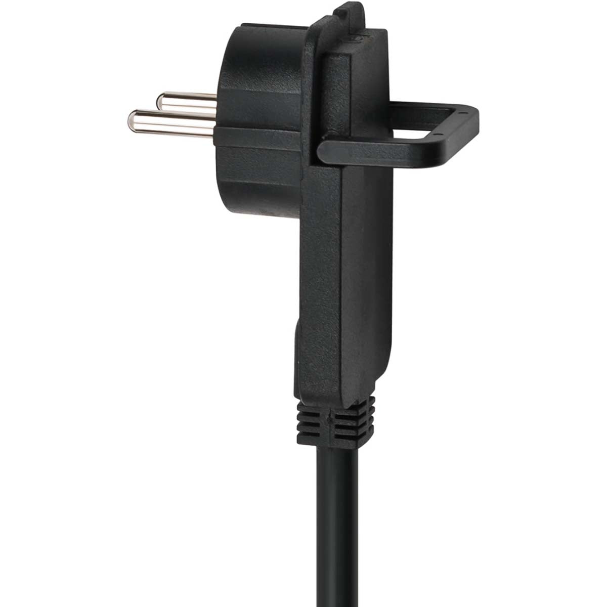 Junction box Comfort-Line 6-Way 2.00 m Black - Grounded Contact TYPE F