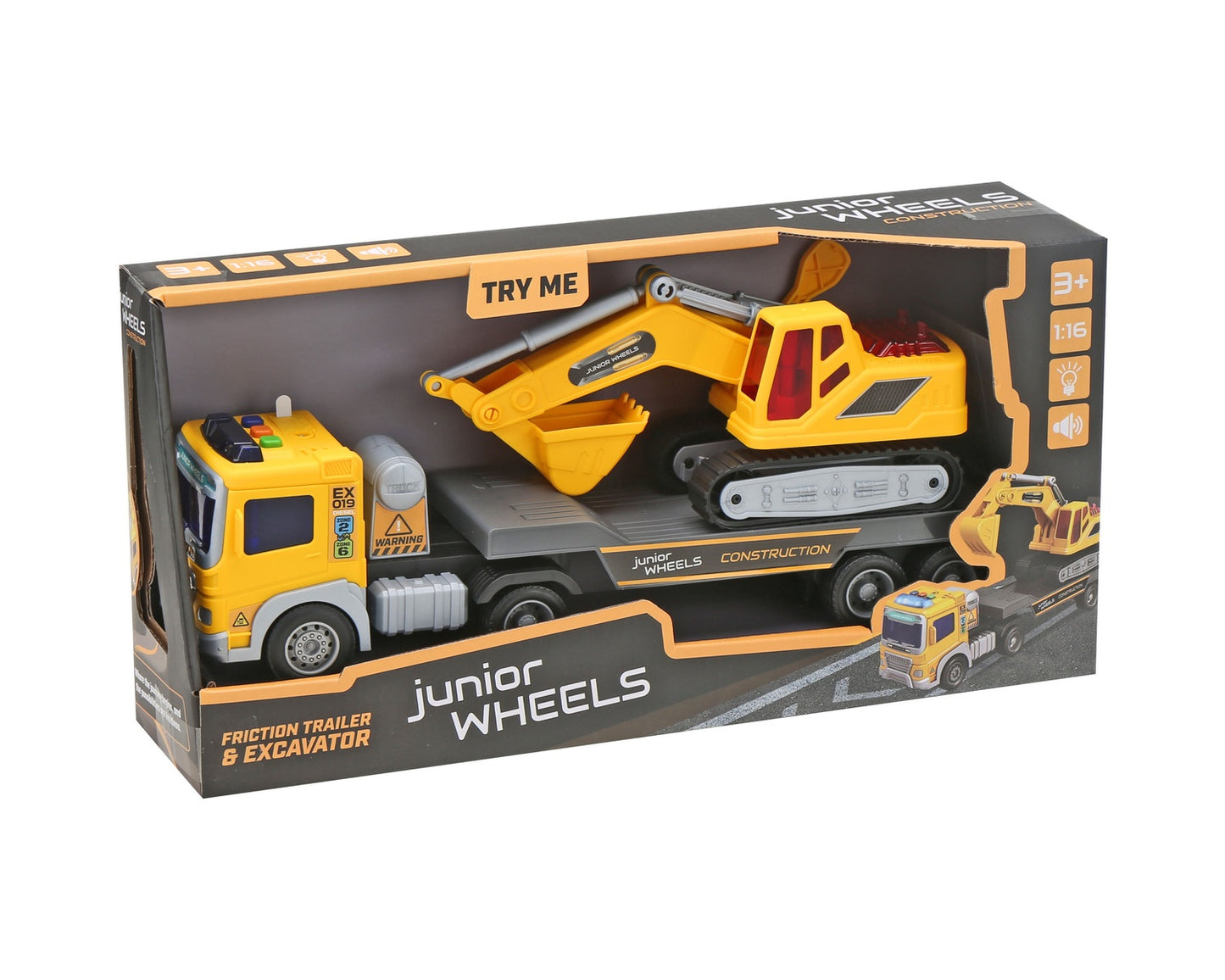Junior Wheels Trailer With Excavator