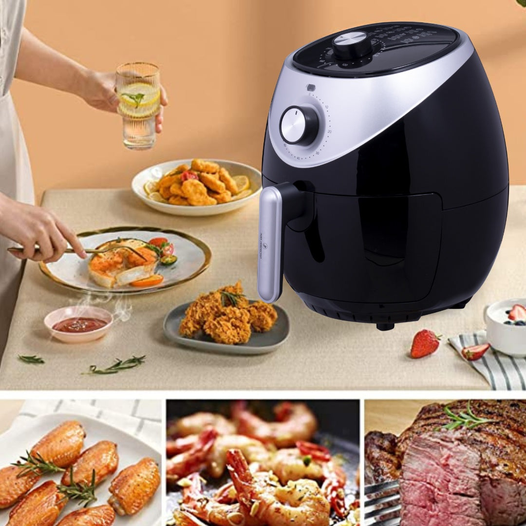 Just Perfecto JL-21: 1400W Hot Air Fryer With Knob Control -3.2L
