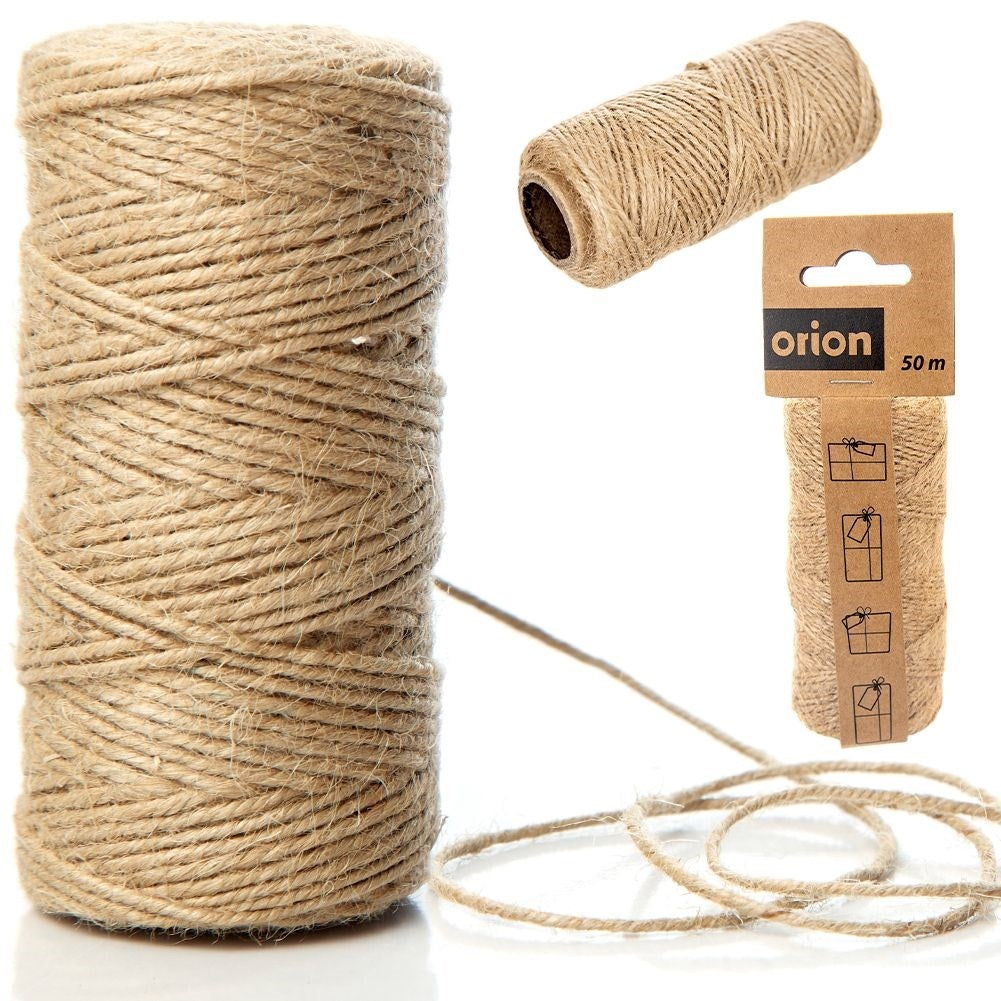 Jute cord 50m: Perfect for gifts & garden