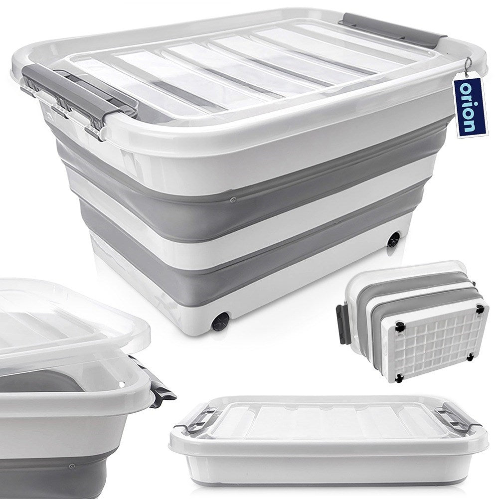 KEMP 30 l foldable storage container on wheels
