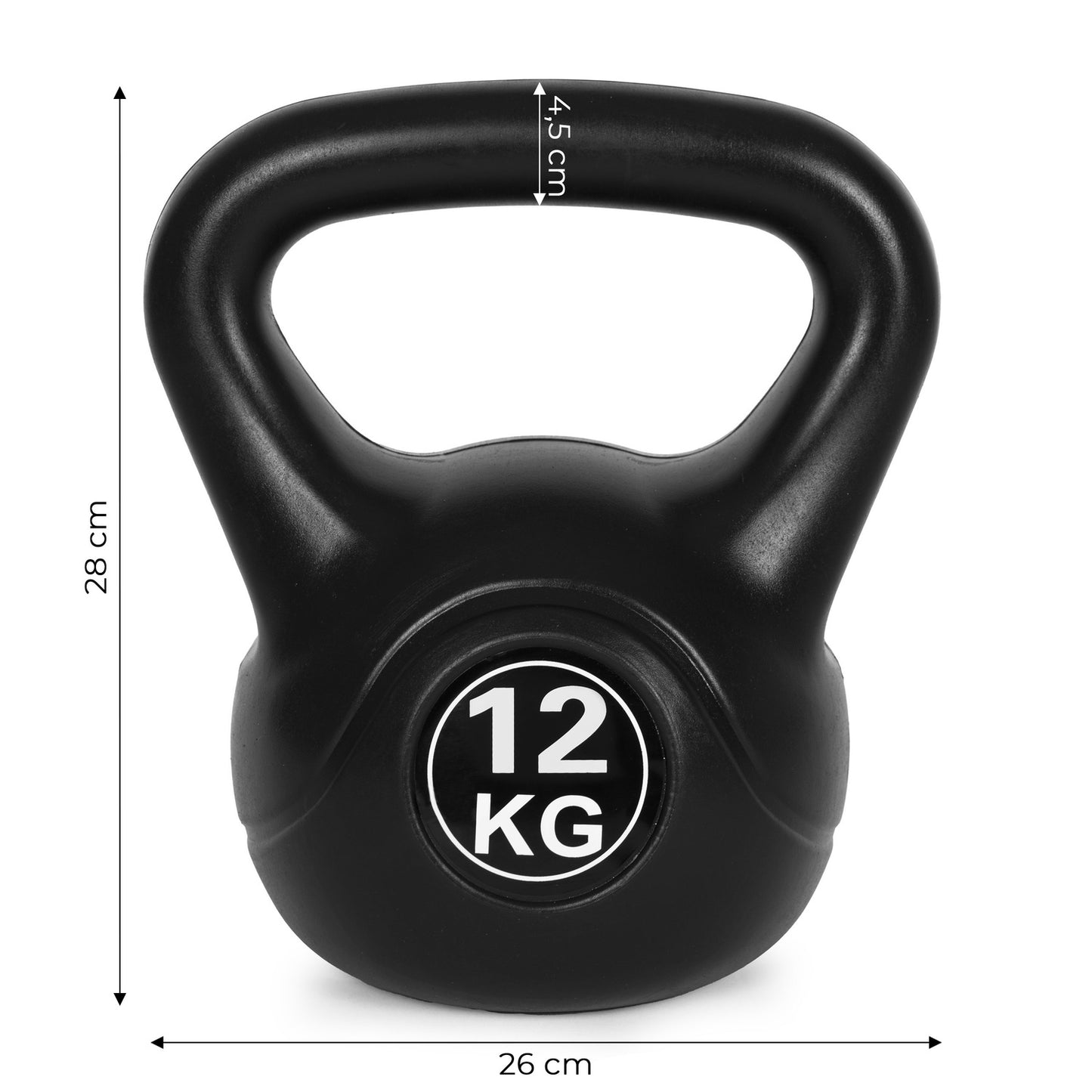 Kettlebell 12 kg for exercise, dumbbell, weight ball, fitness load, ModernHome
