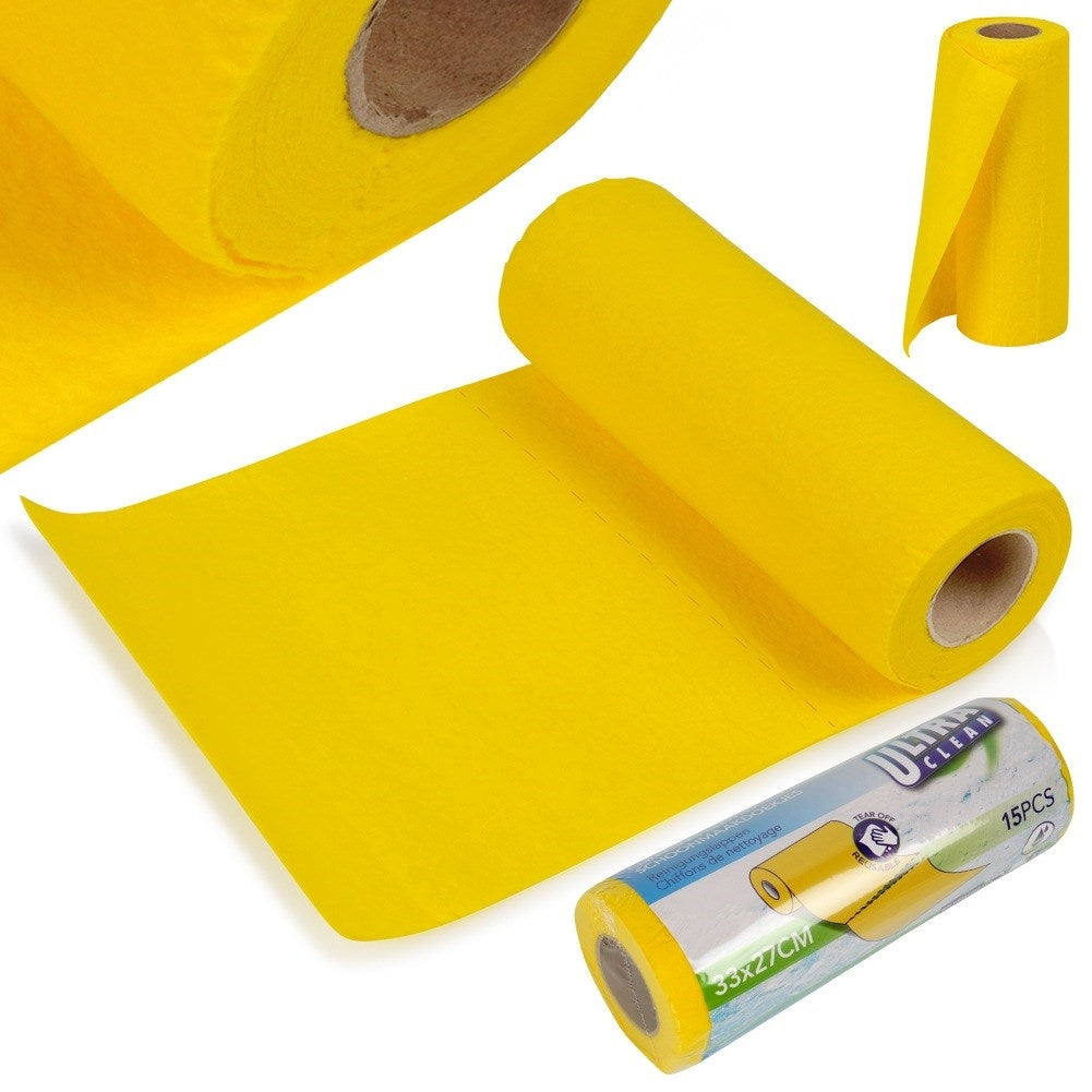 Kitchen cloths on a roll 33x27 cm 15 pcs.