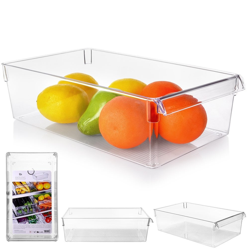 Kitchen container for vegetables and fruit in refrigerator