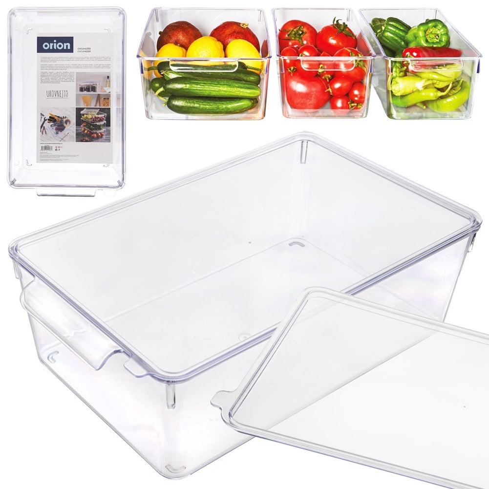 Kitchen container with lid for food storage and organization