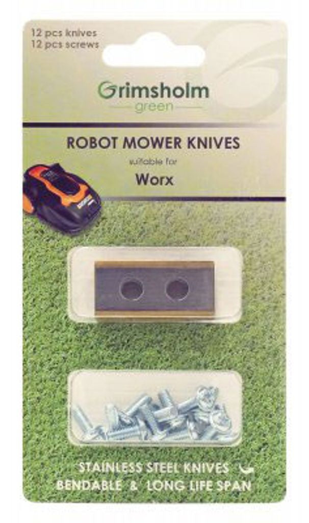 Knife set with 12 spare knives and 12 screws Worx Landroid