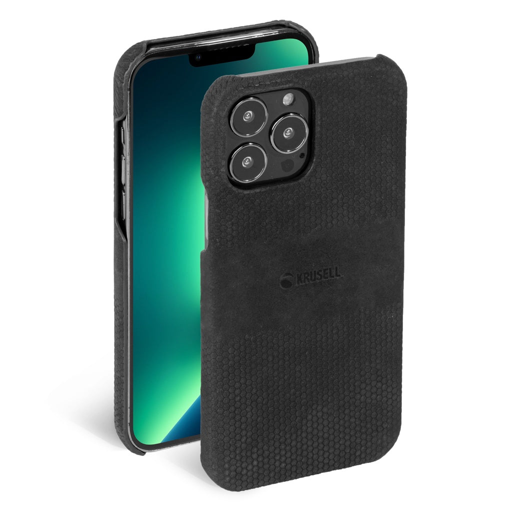Krusell Leather Cover iPhone 13 Pro - Black