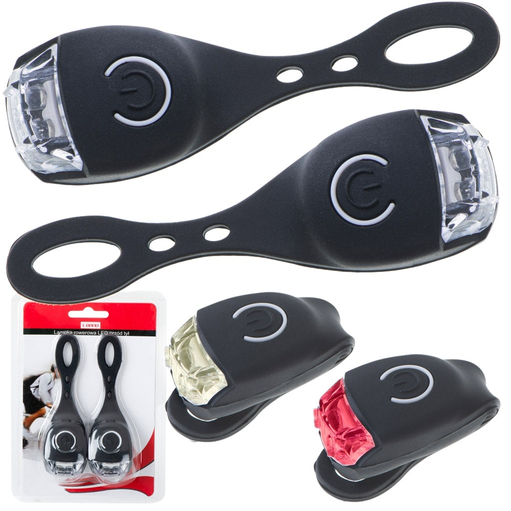 L-BRNO LED bicycle lamp front rear 2 pieces
