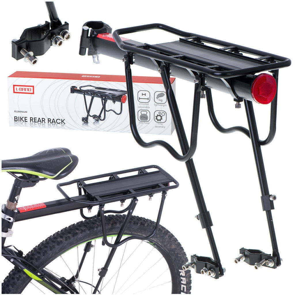 L-BRNO Rear bicycle rack aluminium universal