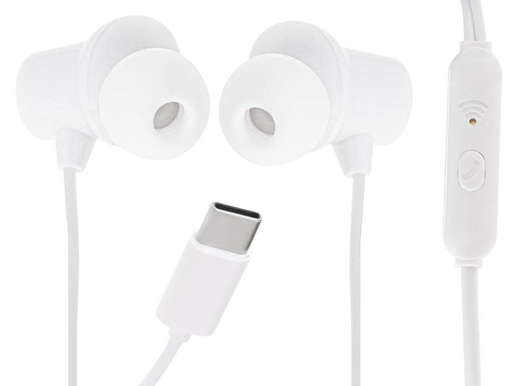 L-BRNO Type-c wired in-ear headphones white