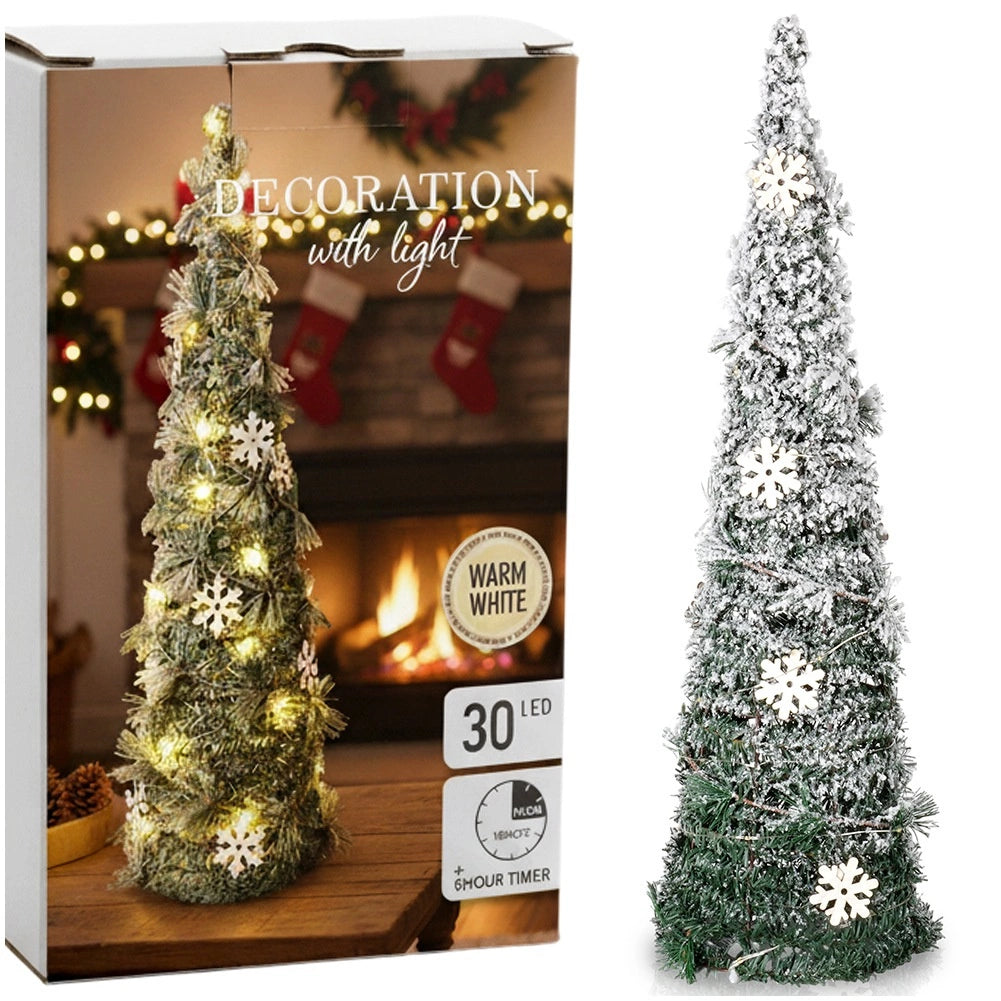 LED Christmas Cone Tree, Green, 60 cm, Timer Function