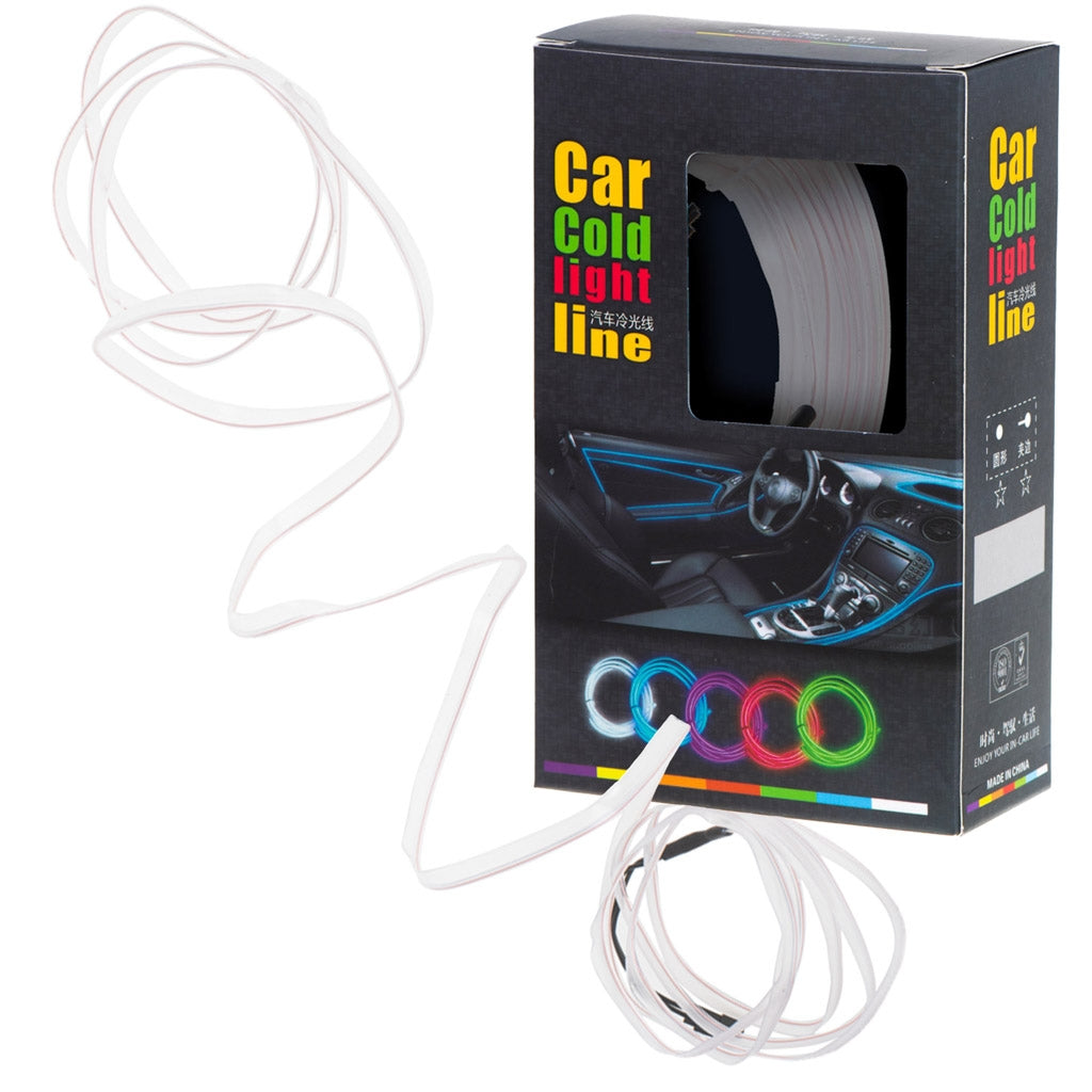 LED ambient lighting for car / car USB / 12V tape 3m white