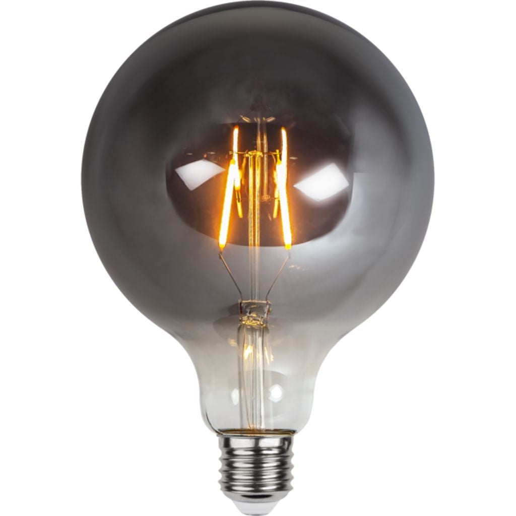 LED lamp E27 G125 smoked glass 1.8W 2100K 80 lumens