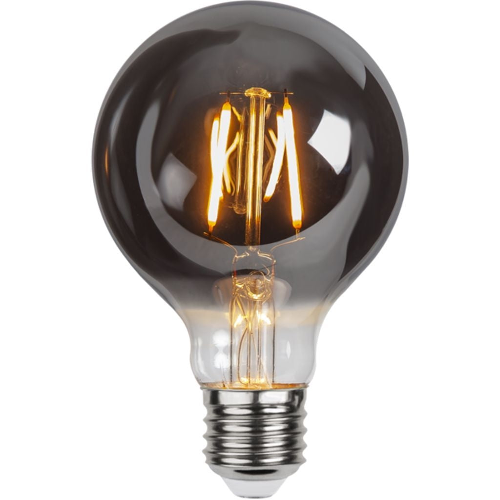 LED lamp E27 G80 smoked glass 1.8W 2100K 80 lumens
