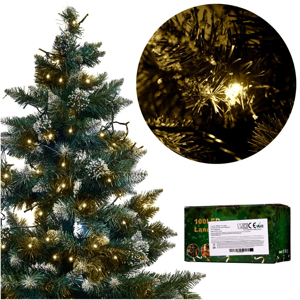 LED lights light chain 10m 100LED warm white
