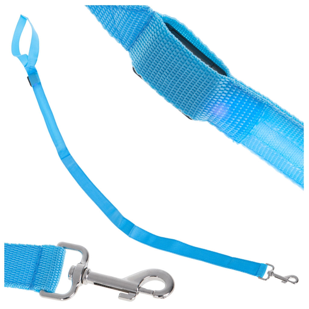 LED luminous dog leash 2.5x120cm blue
