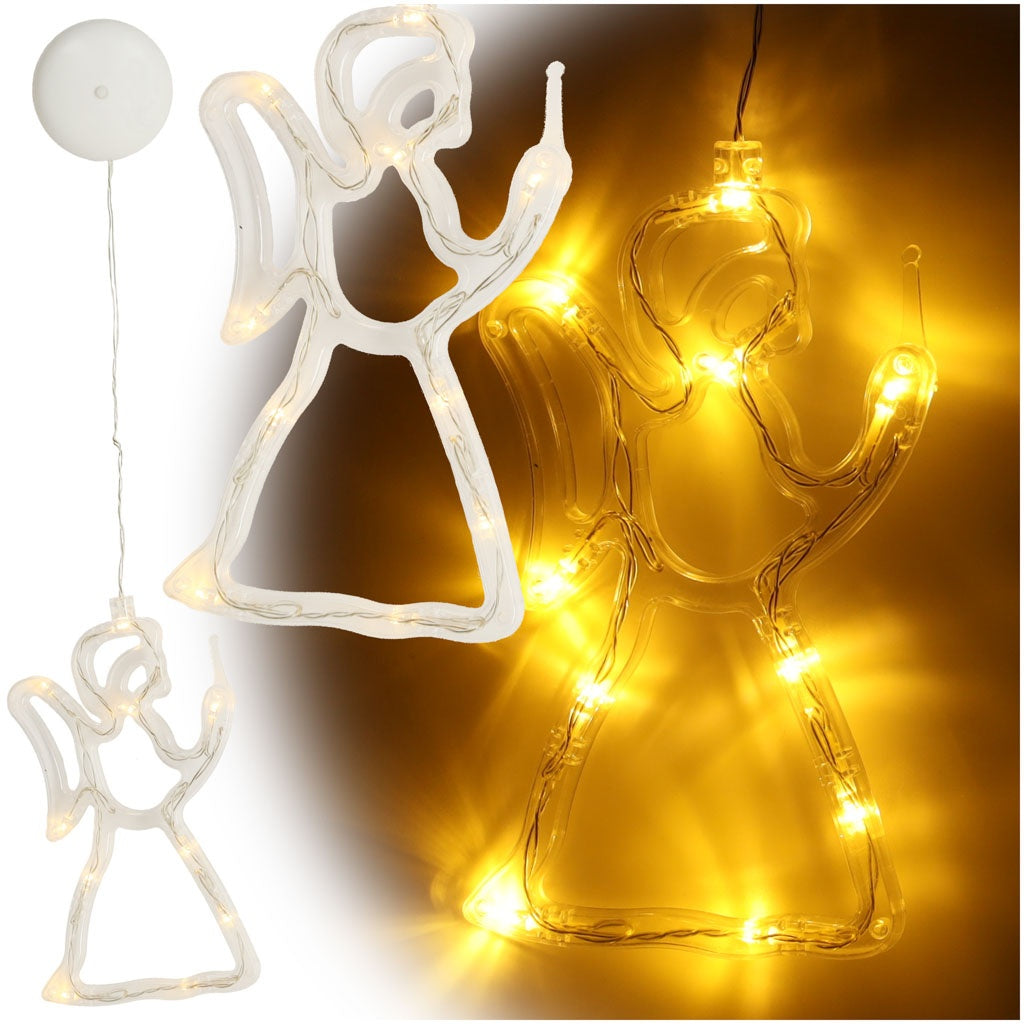 LED pendant lights Christmas decoration angel 49cm 10 LEDs
