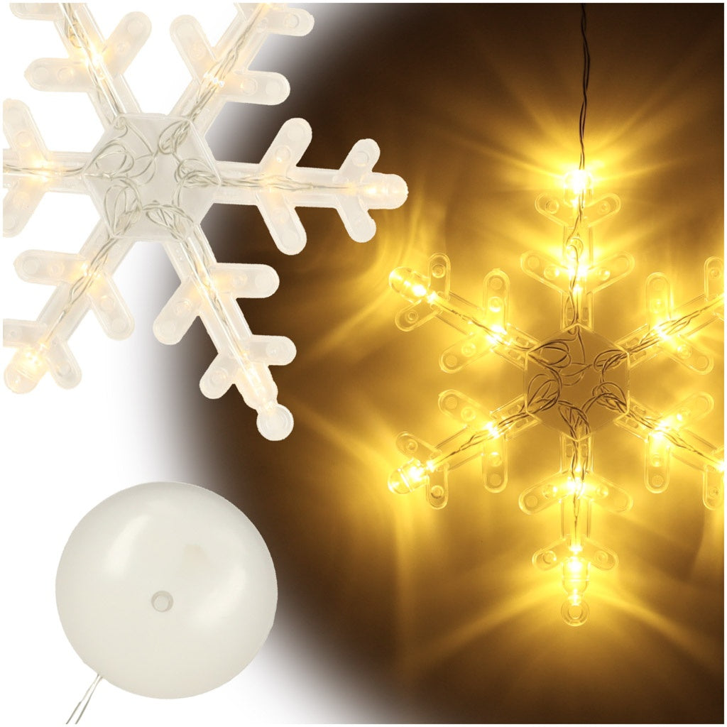 LED pendant lights Christmas decoration snowflake 45cm 10 LEDs
