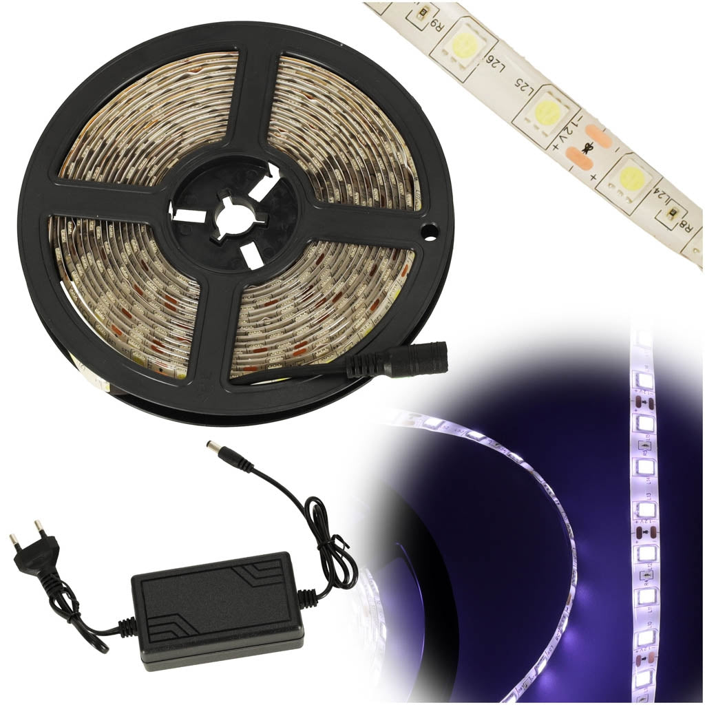 LED tape SMD 3528 5m waterproof cold white
