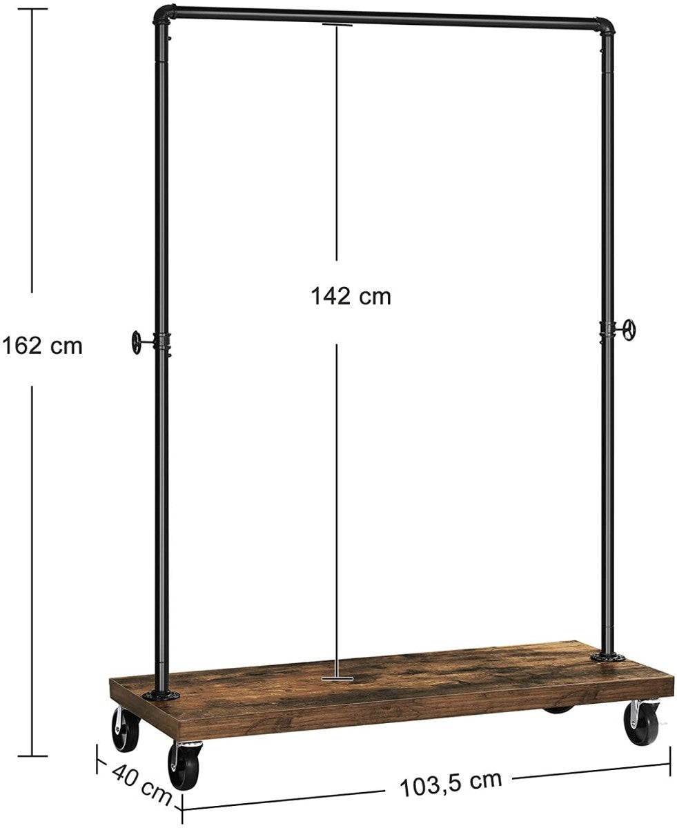 LOFT drainage clothes hanger on wheels