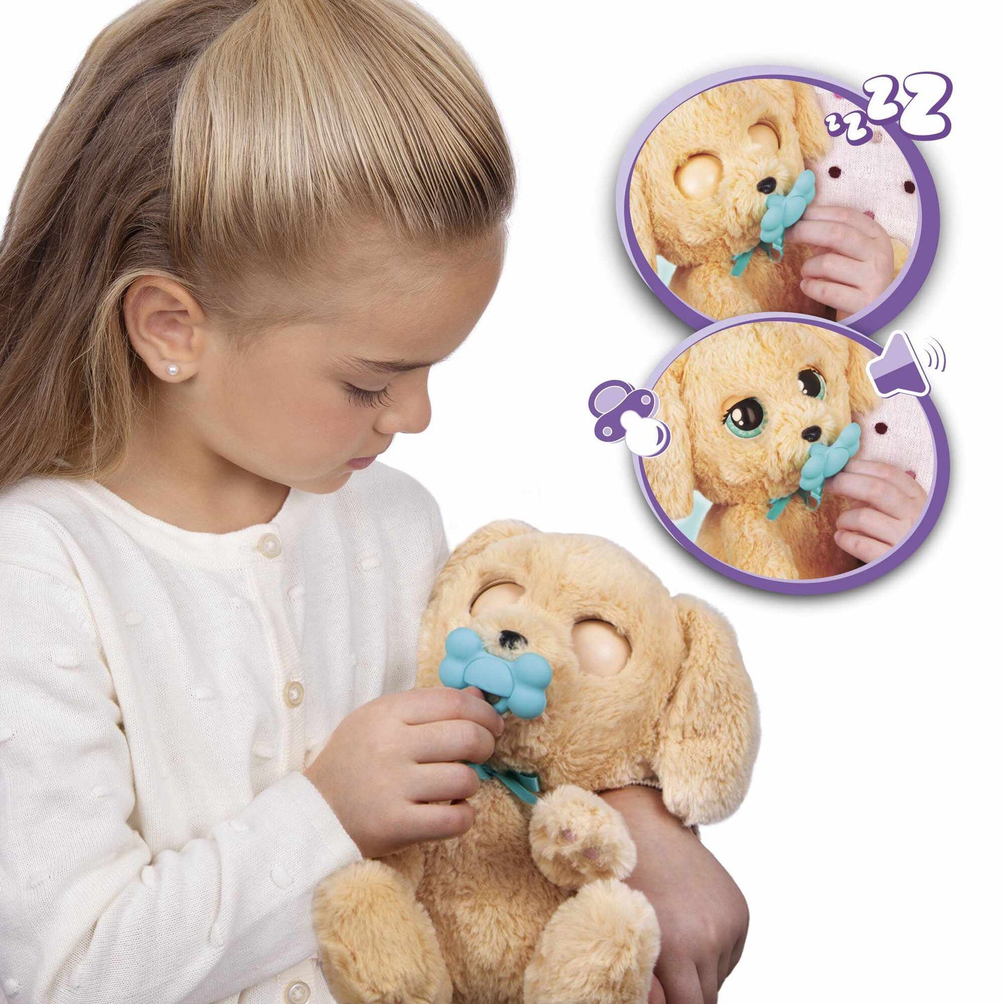 Labrador Plush Toy with Blanket and Sounds, 20 cm