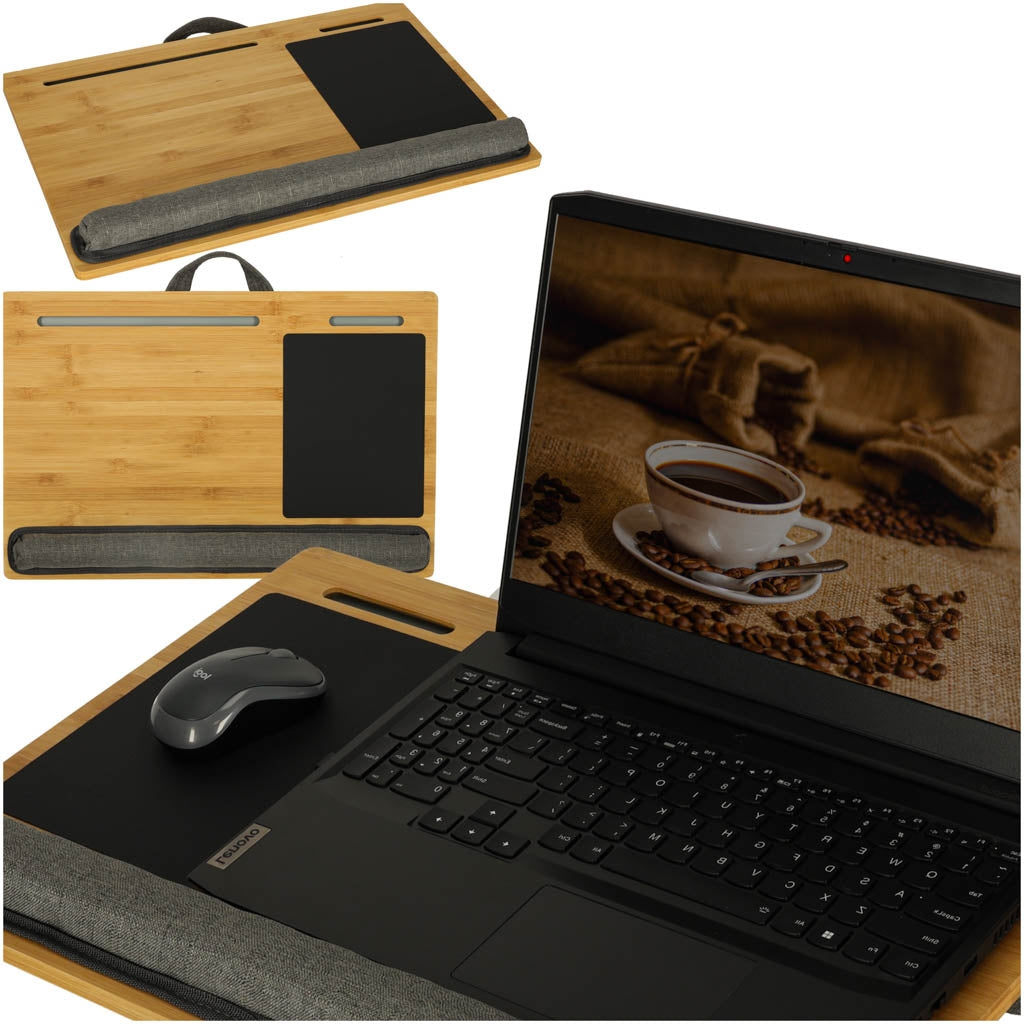 Laptop table stand wooden