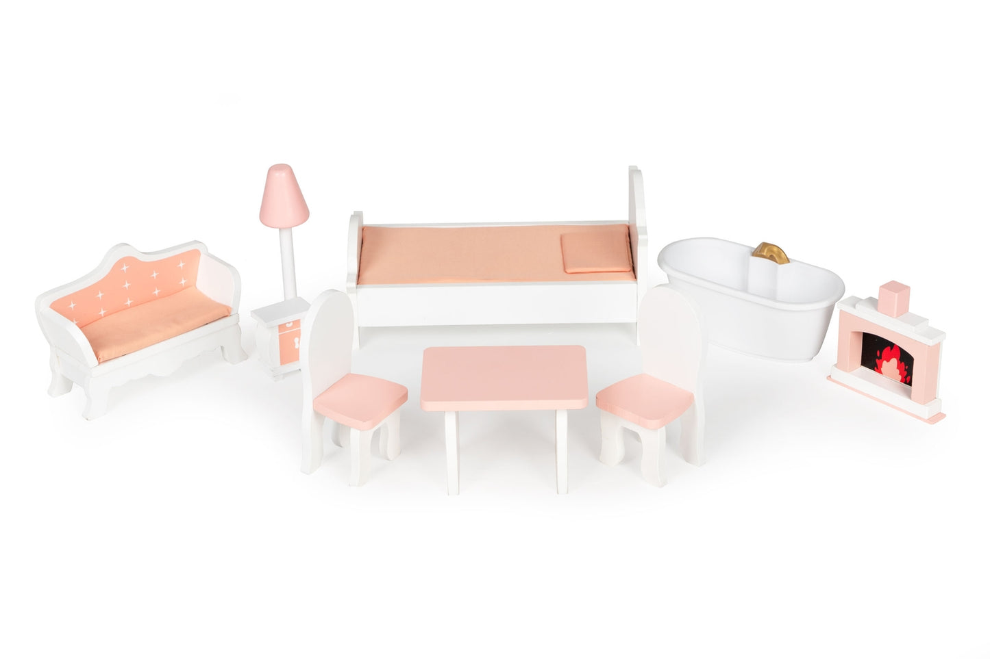 Large Barbie dollhouse with a set of furniture ECOTOYS